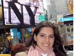 Larissa Lentz Puerta, de Blumenau, em Nova York (Estados Unidos) - Abril de 2007