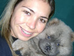 Torck -chow-chow, Tigro - viralata, Takai - rotwailler, Kyara - chow-chow q ganhei de dia dos namorados antecipados; todos estes cos eu tenho n minha casa e os amo de monto, pois p/mim e meu esposo so como filhos.