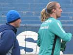 Maxi Lpez durante o aquecimento no gramado principal do Olmpico