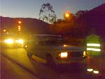 Madrugada do dia 4 de junho, local da interdio da ponte