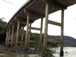 Interdio da ponte em Ibirama sobre o Rio Herclio