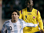 Argentina 1x0 Colmbia – Pelas Eliminatrias Sul-Americanas, a argentina de Lionel Messi (foto) recebeu a Colmbia no estdio Monumental de Nuez