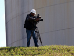 Gravando na usina Alto Alegre, em Presidente Prudente (SP)