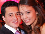 Cssio Zaffari e Fernanda Fossati juntinhos na balada