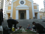 Confeco do tapete da Catedral Metropolitana de Florianpolis
