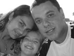 Fabio Domingues e seus dois amores: Silvia e a filha Giulia