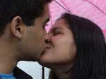 Ricardo Matheus com a amada Sammy em um dos lugares que marcaram o grande amor dos dois