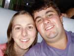 Ezequiel Panisson e a amada Andria