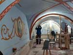 Foram restauradas pinturas decorativas e painis originais, datados do incio do sculo 20