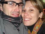 Tauan e Ariane, de Joaaba curtindo o show de Vitctor .  