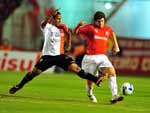 A partida terminou no empate sem gols
