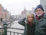 &quot;Hctor Merlo e Izabel Merlo junto s pontes de Amsterd&quot;