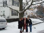 Camila, Caroline, Vera Lucia e Carlos Brockveld, de Blumenau, em Lowell (EUA) - Janeiro de 2008