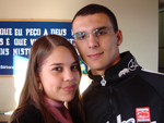 Lisiane Cassales e Lennon Peters