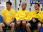 Clima  de descontrao durante o treino