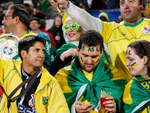 Torcida Brasileira presente no estdio Loftus, em Pretria