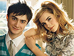 Com a trupe de Harry Potter posa para a edio de Junho/Julho de 2007 da Teen Vogue