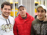 Joo Ricardo Tavares, Mario Arnuti e Gabriel Cardona