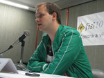 Peter Sunde, do Pirate Bay, deu entrevista coletiva no primeiro dia do fisl10