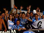 Apesar da distncia, a torcida gremista estava presente no estdio em Belo Horizonte