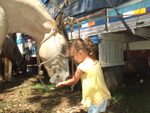 Minha filha Eduarda e sua gua Cabocla 