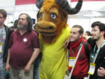 Stallman participou de sesso coletiva de fotos com fs eo GNU