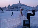 &quot;Parque de esculturas de gelo em Harbin, na China&quot;