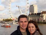 Sergio Correa e Larissa Zonta, de Meia Praia, em Londres (Inglaterra) - Novembro de 2008