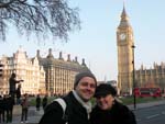 Ana Paula Ho� Tanko e Rodrigo Ot�vio Tanko, de Blumenau, em Londres (Inglaterra) - Dezembro de 2009