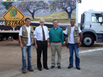A equipe do Na Estrada reunida com Stephanes