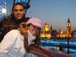 &quot;London Eye e Big Ben, ao anoitecer. Lindo demais!!!&quot;