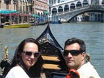 Sirlene Castilho e Charles Castilho, de Itaja�, em Veneza (It�lia) - Junho de 2009