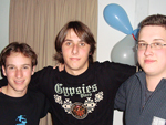 Alan Nicolette, Felipe Weiller e Matheus Junges