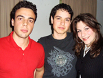 talo Engers, Matheus Barbosa e Aline Barasuol