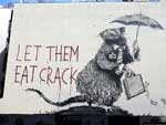 Pela primeira vez, a arte de rua contraventora de Banksy est exposta em museu
