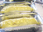 Massa do Stolen fica pronta aps alguns minutos em um forno de 180C