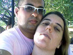 Meu filho Sandro Rogrio Melo dos Santos e minha nora Priscila