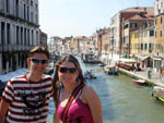 Diego Fernando Negherbon e Carla Weise, de Blumenau, em Veneza (It�lia) - Julho de 2009