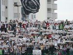 Torcida alvinegra compareceu em bom nmero ao Scarpelli