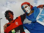 Paz e amizade entre torcedores de Ava e Flamengo