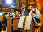 Apresentao de Chula, eu e meu filho no Galpo Crioulo no Rodeio Internacional de Vacaria no ano de 2008. Cassio