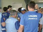 Silas recebeu os cumprimentos de todo o elenco e funcionrios do clube 