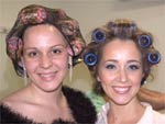 Pose das candidatas durante a produo