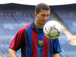 No Barcelona, Rochemback no teve tanto sucesso. Leses e a desconfiana do ento tcnico Van Gaal.