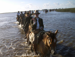 Cavalgada Cultural da Costa doce. Travessia da Lagoinha