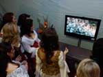 Candidatas nos bastidores da Festa