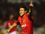 Marquinhos celebra o primeiro gol do Inter