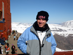 Ingomar Prust, de Blumenau, no Valle Nevado (Chile) - agosto de 2009