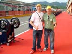 Vilmar Alves e Jair Piai, de Blumenau, em Mugello (It�lia) - Maio de 2009