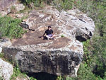 Guilherme Marcon Frick na gruta de Nova Esperana do Sul